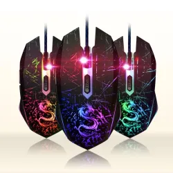 USB couleur changement de jeu informatique souris filée optique