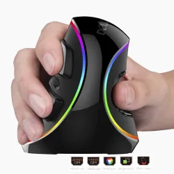 M618 Plus de souris de jeu optique verticale ergonomique filée 6 boutons 4000 DPI