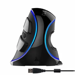 M618 Plus de souris de jeu optique verticale ergonomique filée 6 boutons 4000 DPI
