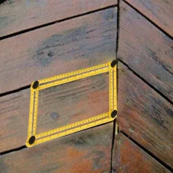 Multi-angle measuring foldable rulerHand tools