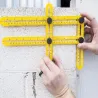 Multi-angle measuring foldable rulerHand tools