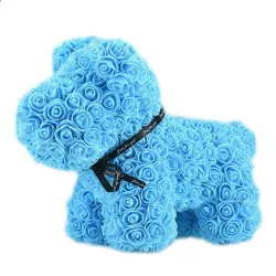 Dog made from infinity roses - 40 cmValentine's day