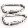 Camping carabiner crochet lock clip aluminium alliage