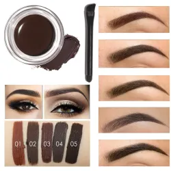 Manne à sourcils de gel imperméable avec brosse