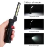 Torche LED COB - rechargeable USB - avec crochet suspendu