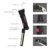 Torche LED COB - rechargeable USB - avec crochet suspendu