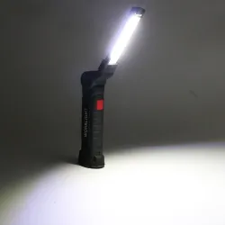Torche LED COB - rechargeable USB - avec crochet suspendu