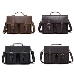 Sac en cuir véritable pour hommes