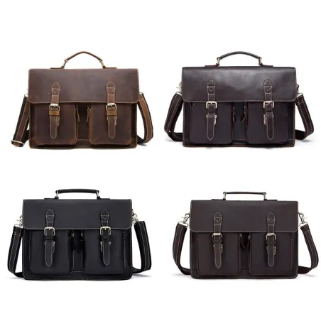 Sac en cuir véritable pour hommes