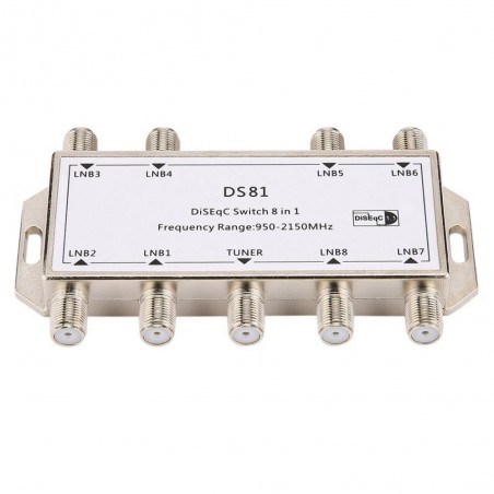8 en 1 - signal satellite - commutateur DiSEqC