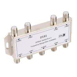 8 en 1 - signal satellite - commutateur DiSEqC