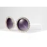 Lunettes de soleil en verre rond - UV400