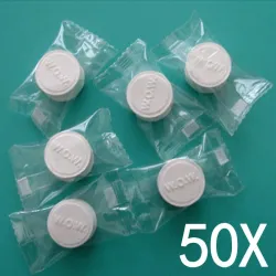 Mini serviette compressée - coton - 50 pièces
