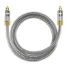 Toslink EMK - premium - câble audio optique numérique - Connecteur en or OD8.0mm Spdif - 1m - 2m - 3m - 5m