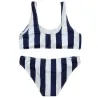 maillot de bain rayé - bikini sertie de poussoir