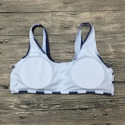 maillot de bain rayé - bikini sertie de poussoir