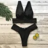 Sexy bikini set with lace holesBeachwear