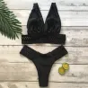 Bikini sexy sertie de trous dentelle