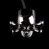 Chrome tête de crâne - LED - lumières de signalisation de moto - indicateurs pour Honda Yamaha Harley Chopper - 2pcs
