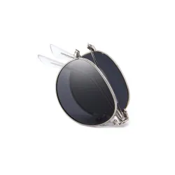 Retro - foldable - oval sunglasses - unisexSunglasses