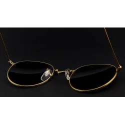 Retro - foldable - oval sunglasses - unisexSunglasses