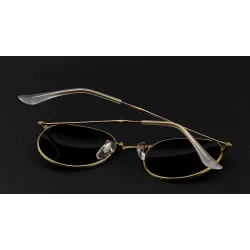 Retro - foldable - oval sunglasses - unisexSunglasses