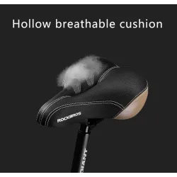 Selle de vélo avec éclairage d'avertissement