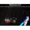 Selle de vélo avec éclairage d'avertissement
