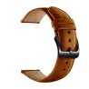 Bracelet en cuir avec boucle noire pour Xiaomi Huami Amazfit Bip