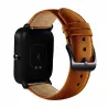 Bracelet en cuir avec boucle noire pour Xiaomi Huami Amazfit Bip
