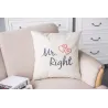 Mr & Mrs Alway Right - cotton cushion cover 44 * 44cmCushion covers