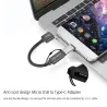 Adaptateur de type C Câble - Micro USB femelle à Type C Homme