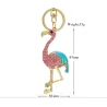 Crystal Flamingo - KeychainKeyrings