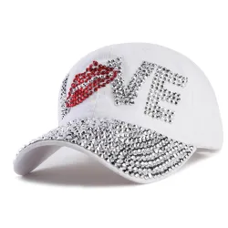 Crystal Love & lips - baseball cap - unisexHats & Caps