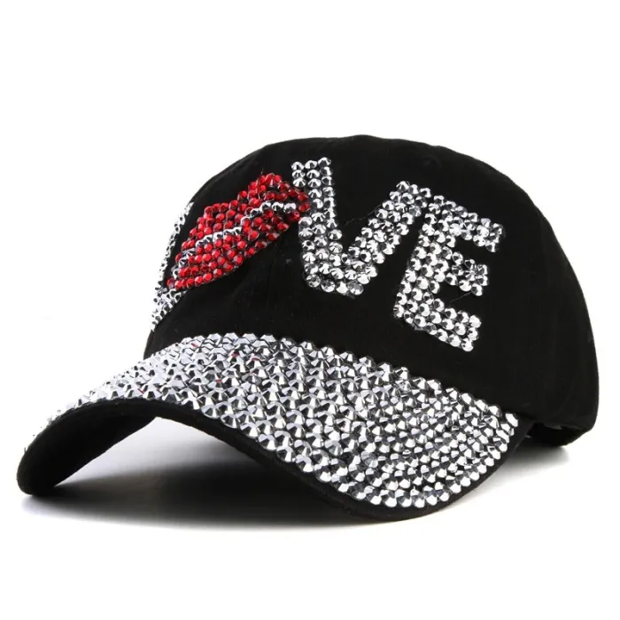 Crystal Love & lips - baseball cap - unisexe