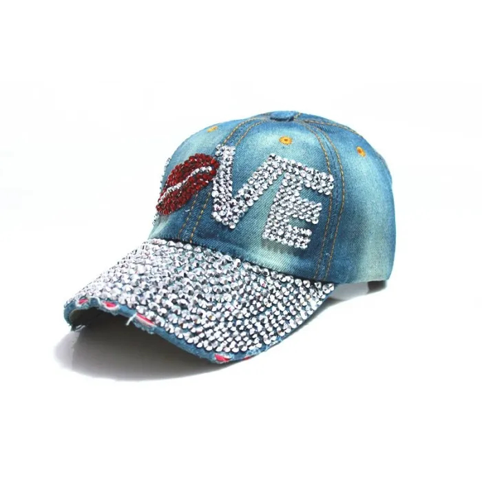 Crystal Love & lips - baseball cap - unisexe