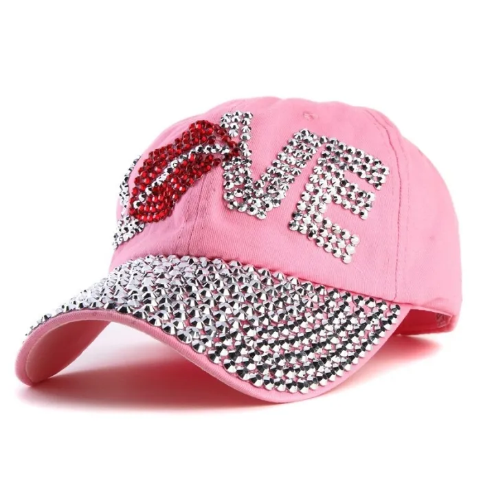 Crystal Love & lips - baseball cap - unisexe