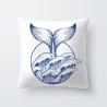 Blue & white sea patterns - cushion cover - 45 * 45cmCushion covers