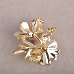 Petites boucles d'oreilles chrysanthème