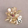 Petites boucles d'oreilles chrysanthème