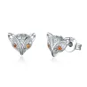Petites boucles d'oreilles de renard en cristal