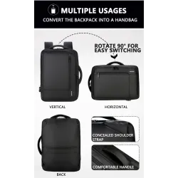 Anti-theft waterproof travel backpack - 15.6" inch Laptop bag with USB chargingBackpacks