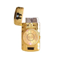 Allumeur de cigarettes à jet Butane - quartz horloge - flambeau