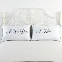 Mr & Mrs coussin case for couples 48 * 74cm 2 pcs