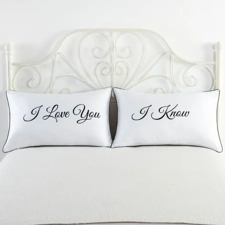 Mr & Mrs coussin case for couples 48 * 74cm 2 pcs