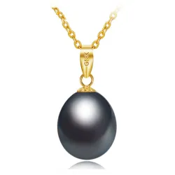 Collier en or de luxe avec perle 45cm