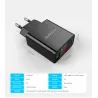 Smart dual USB - Adaptateur de charge numérique pour iPhone Samsung Xiaomi - Plug EU