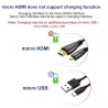 HDMI 3D 1080P plaqué or à micro HDMI - D type mâle à HDMI mâle - câble