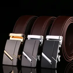 Ceinture en cuir véritable de luxe