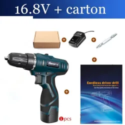 16.8V tournevis électrique - forage - set